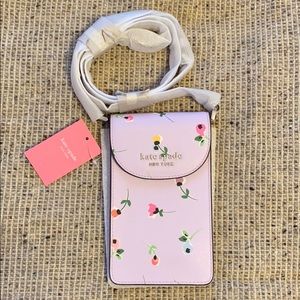 kate spade Lilac Floral Crossbody Phone Bag